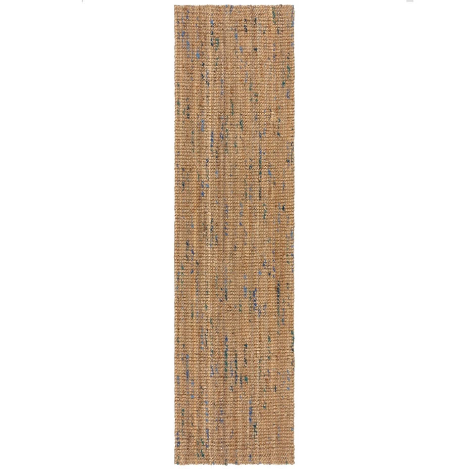 Tapis de couloir en jute coloré SARITA