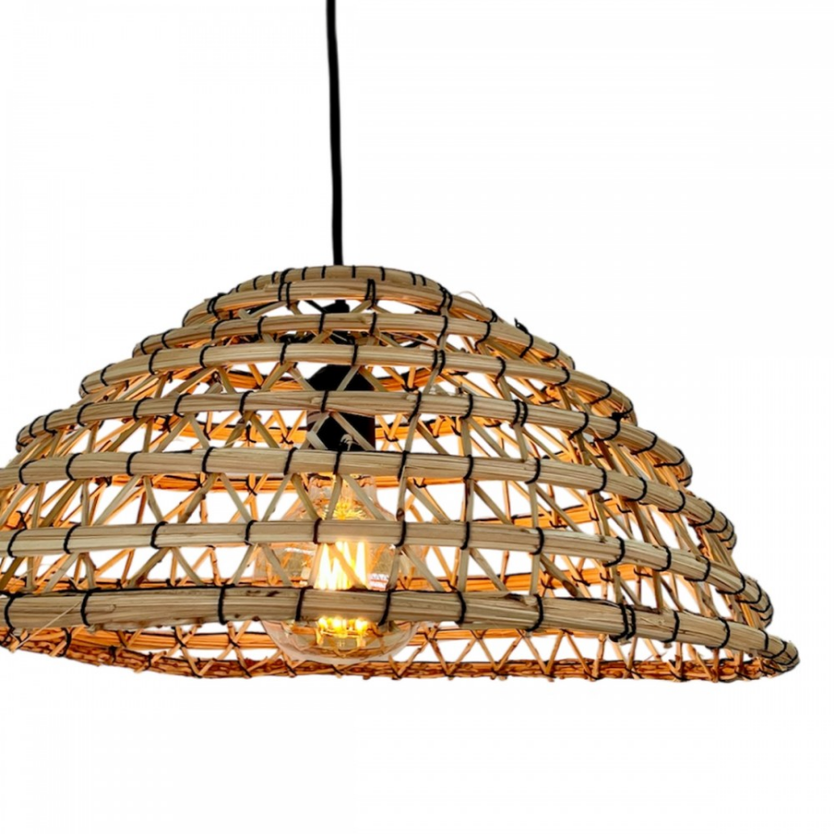 Suspension tressée en fibres de palmier, DÔME