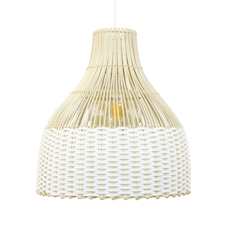 Suspension bicolore en rotin, SKIPP