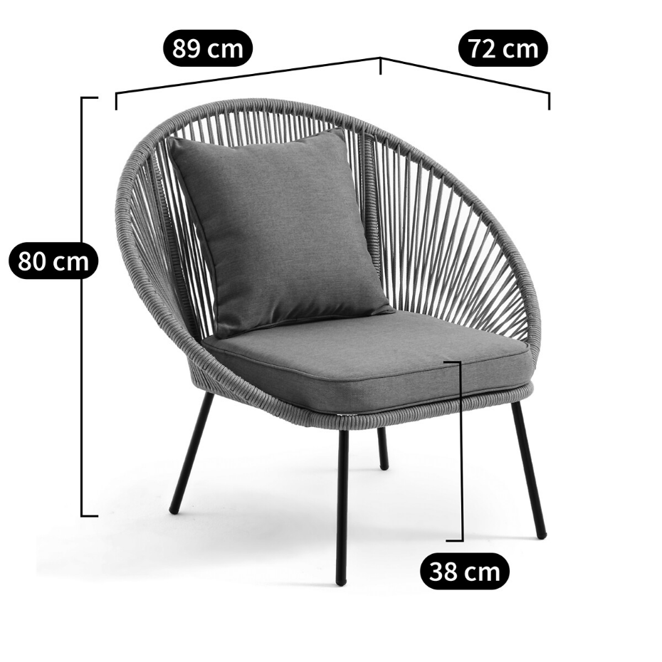 Fauteuil de jardin Jiraya