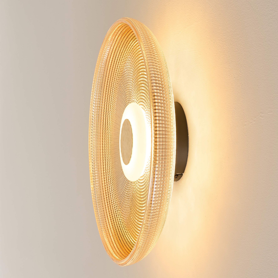 Plafonnier disque doré lumineux - OSSARA