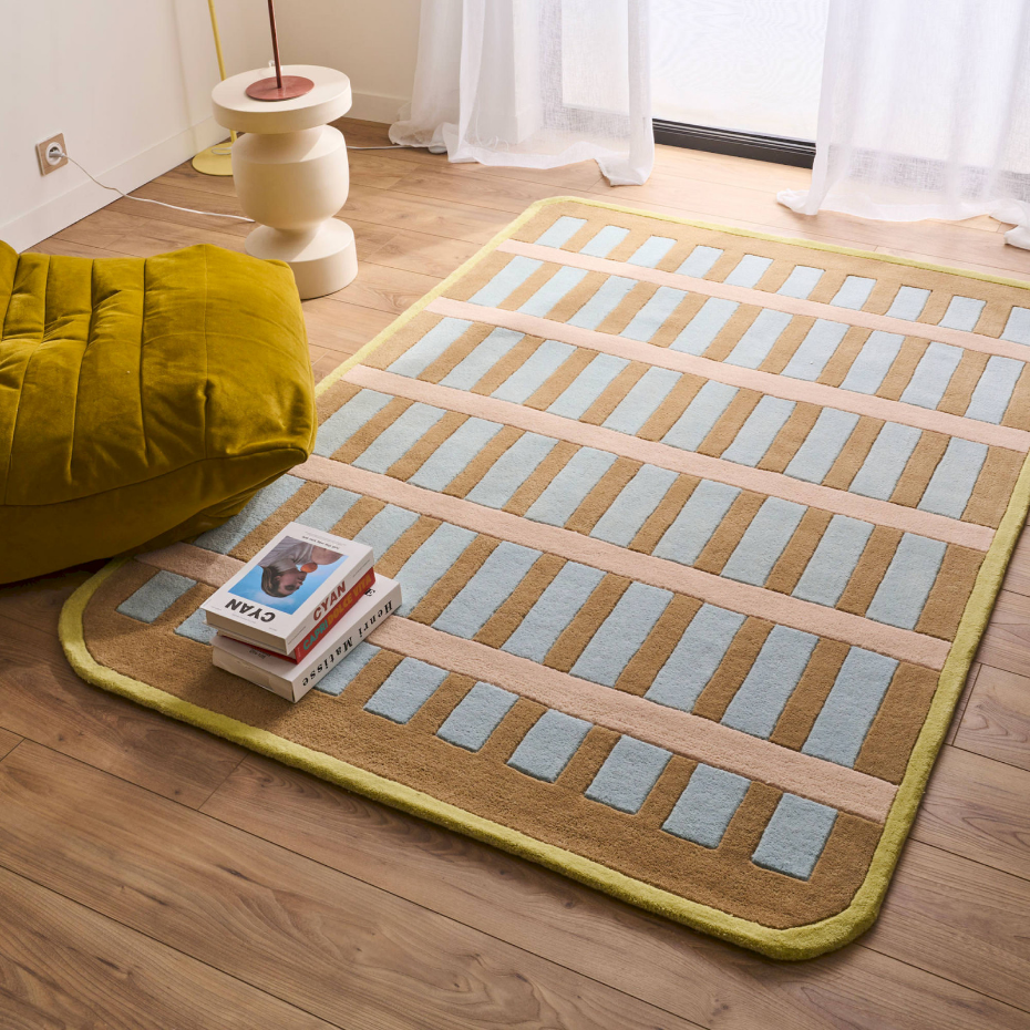 Tapis intérieur en laine et coton Pantone