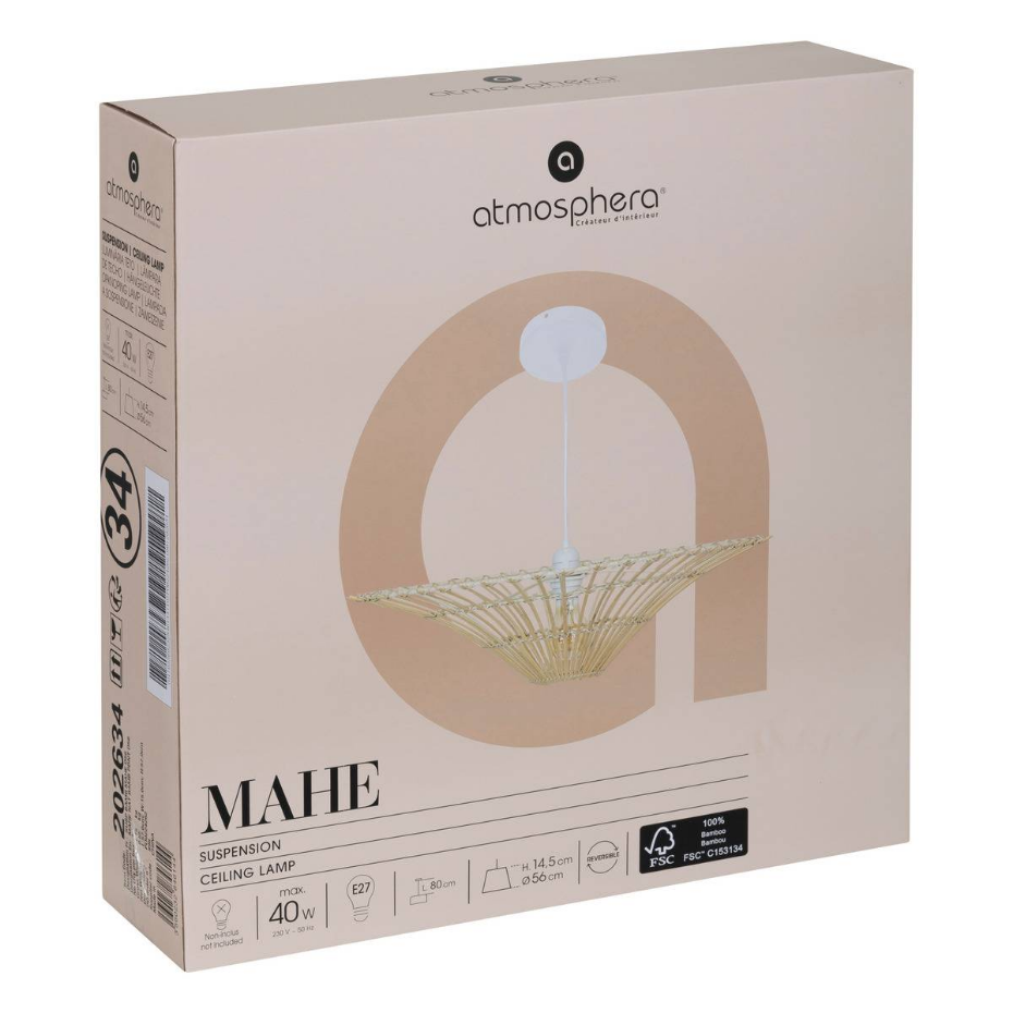 Suspension bambou réversible MAHE