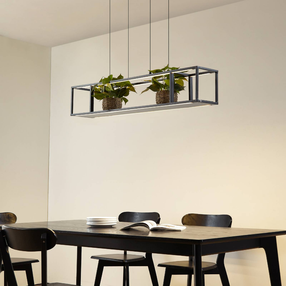 Suspension en métal moderneLED, Estante