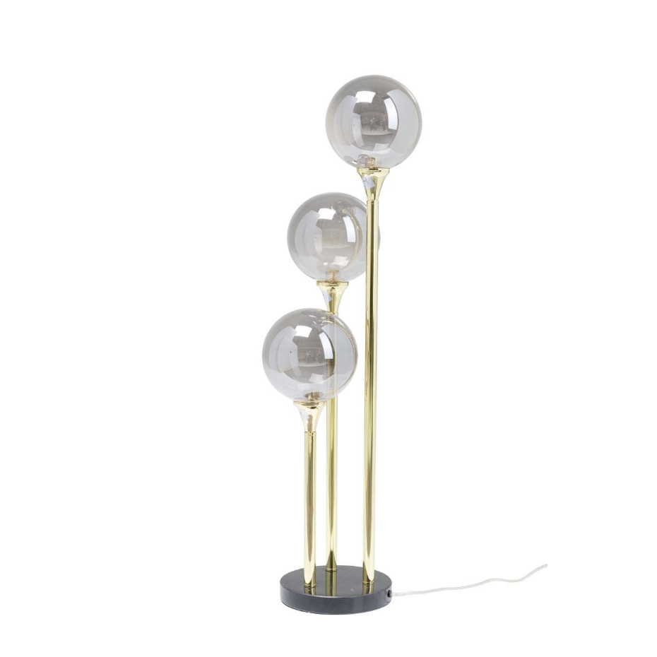Lampadaire en verre et acier 83cm, AL CAPONE