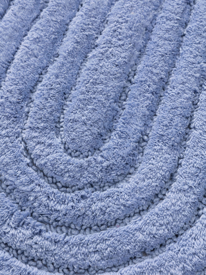 Tapis de bain ovale tufté main NIA