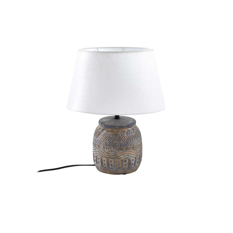 Lampe à poser en textile traditionnelle