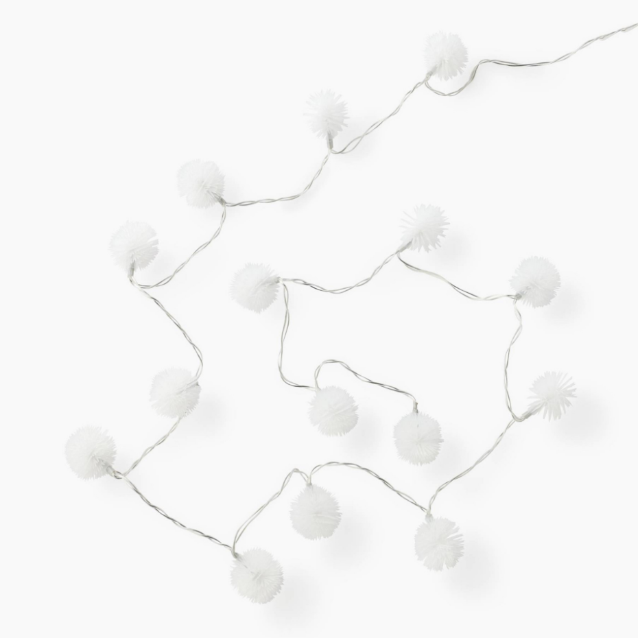 Guirlande pompon 15 LED
