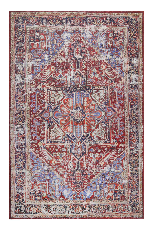Tapis oriental effet vintage, tissé plat ,  COMO