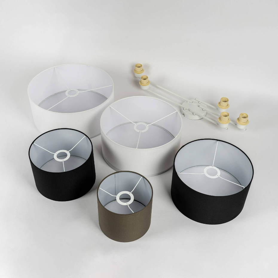 Plafonnier en textile scandinave, Lettie