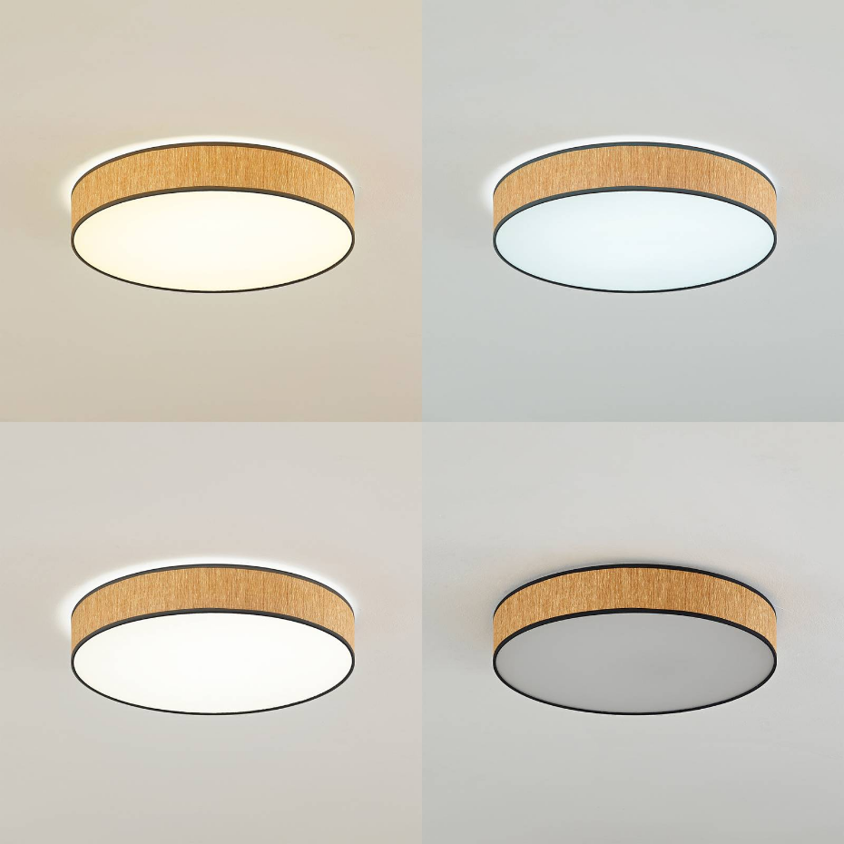 Plafonnier en bois moderneLED, Jutis