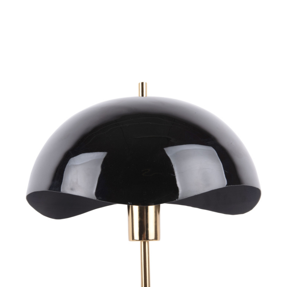 Lampe à poser en métal et marbre- WAVED DOME