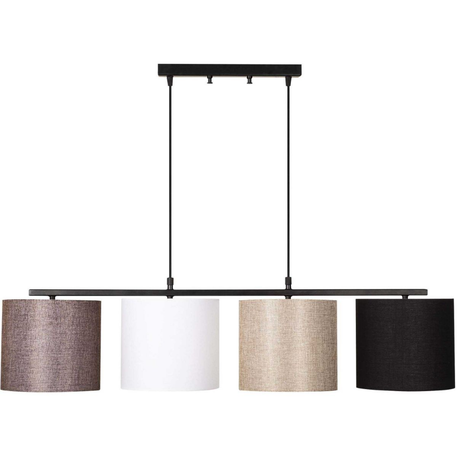 Suspension en métal 4 abat-jour Valiz Multicolore