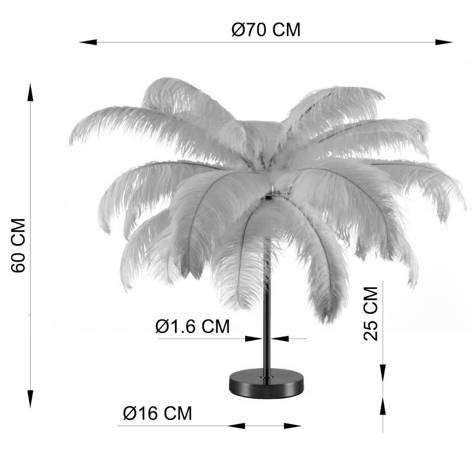 Lampe plumes
