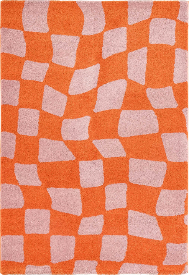 Tapis de salon vintage 70’s damier GROOVY