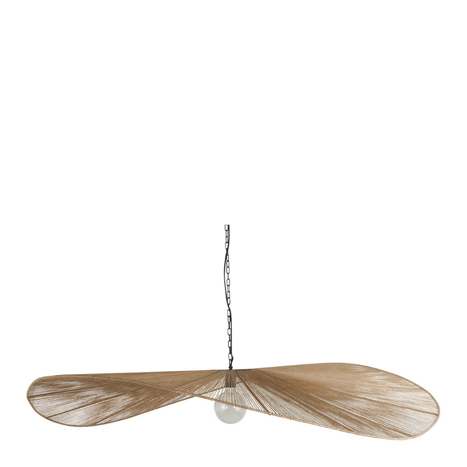 Suspension jute naturel et fer dia 150x22
