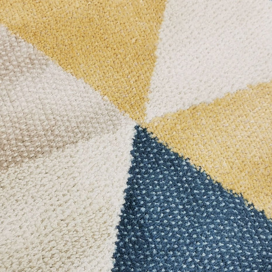 Tapis salon toucher laineux motif triangles  GEO SCANDI