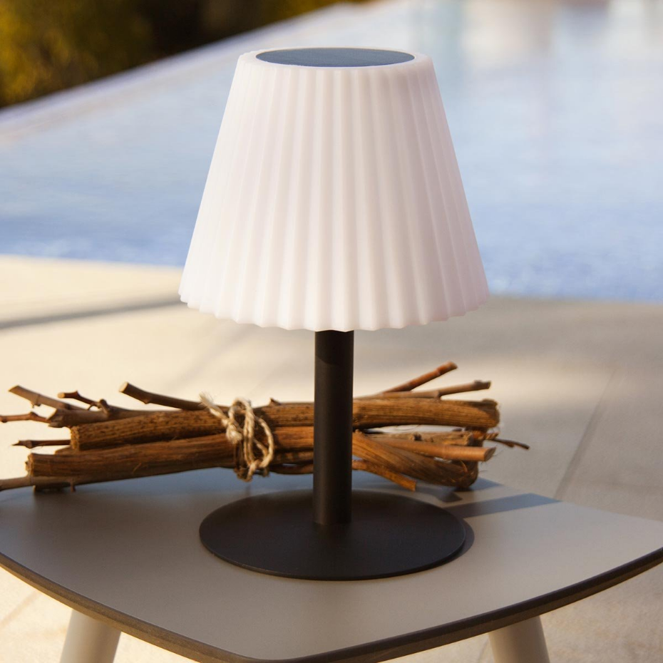 Lampe de table solaire à poser ou à piquer LADY SPIKE H62cm