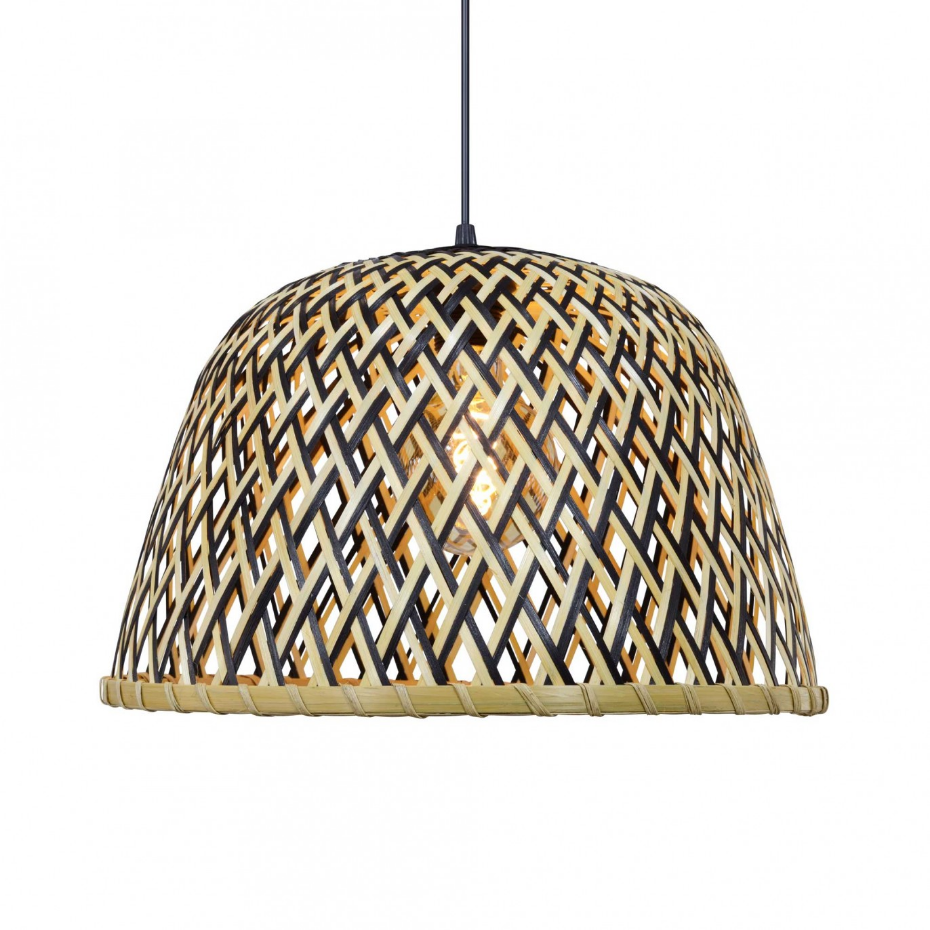 Suspension en bambou bicolore, LINELLE