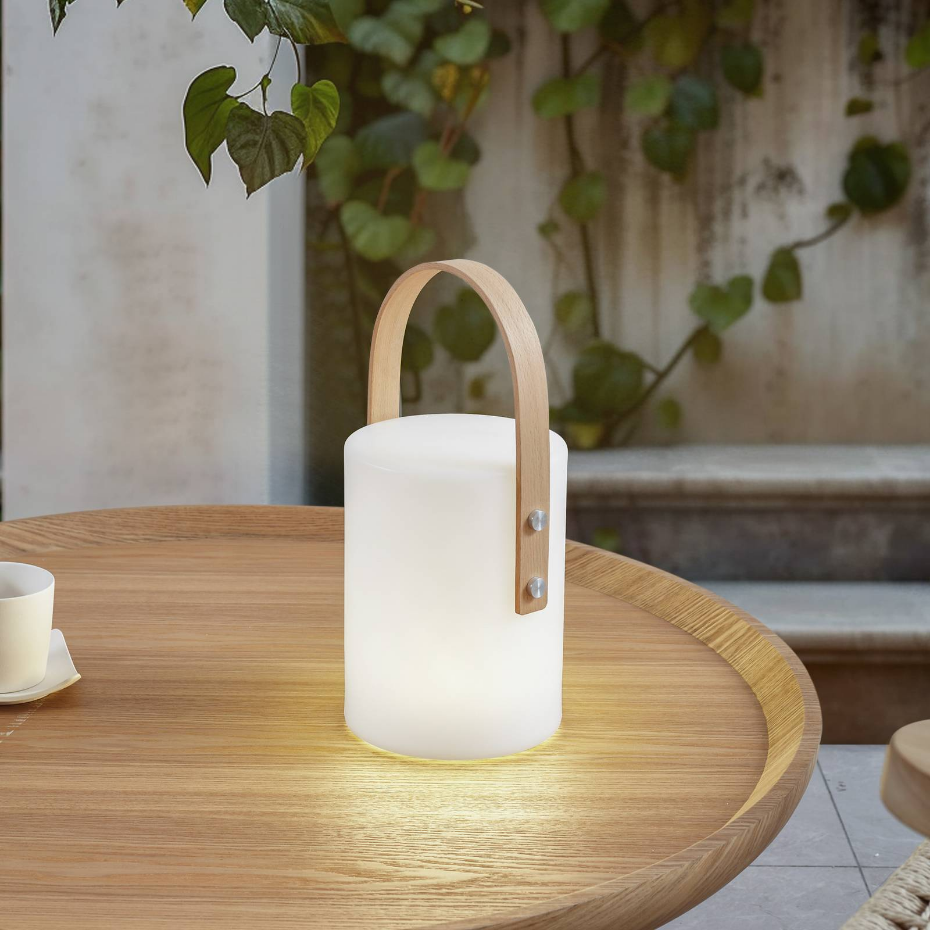 Luminaire de terrasse en bois moderneLED