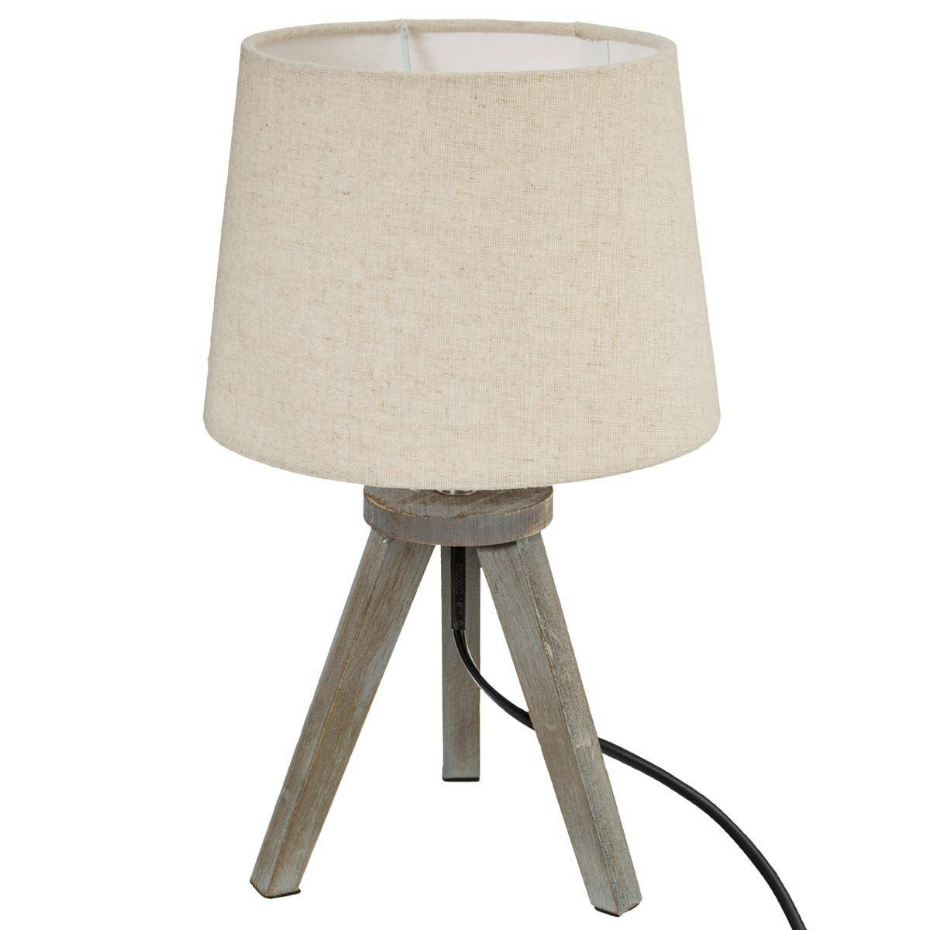 Lampe mini trépied bois MINI