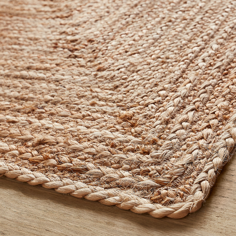 Tapis en jute, tressé main, Hempy