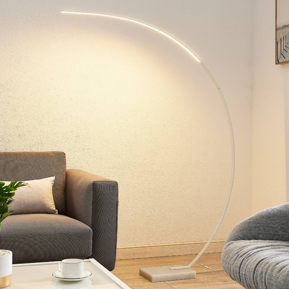 Lampadaire en métal moderneLED, Kendra