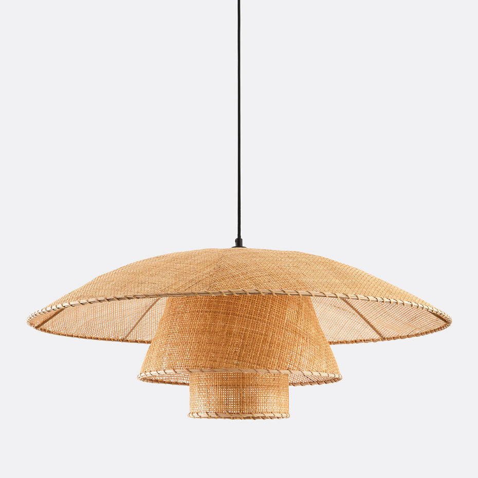 Suspension en rotin Ø80 cm, Lola