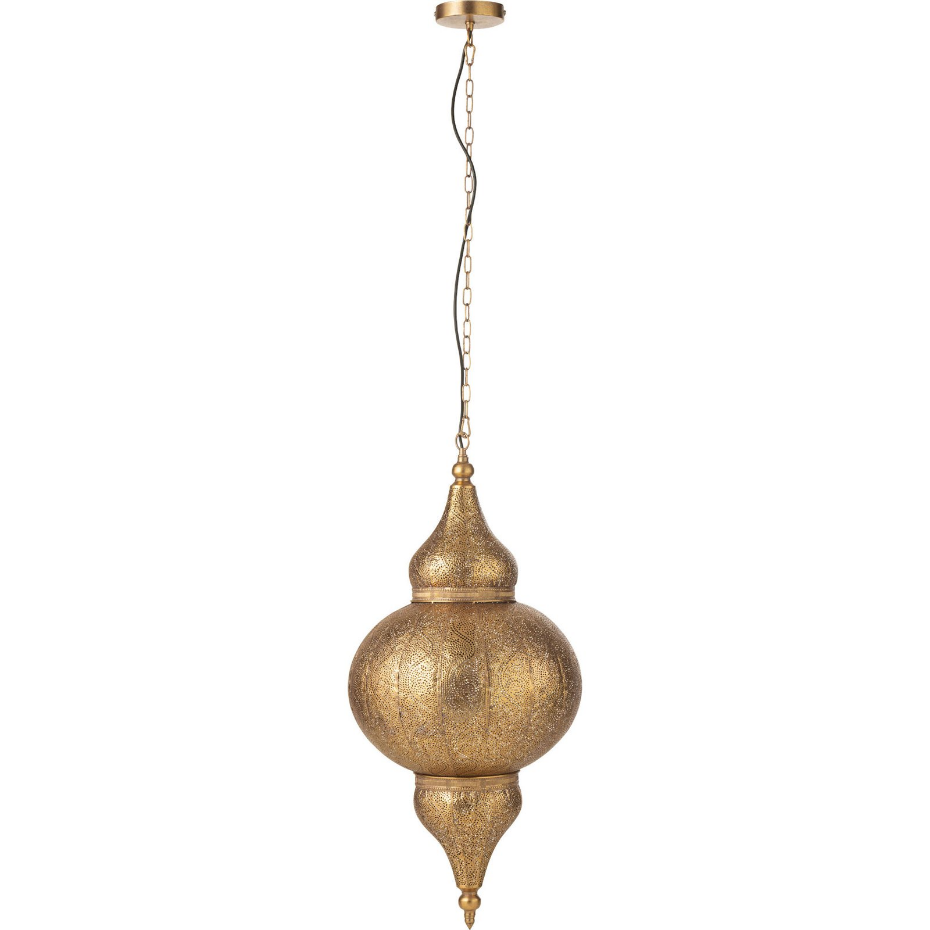 Suspension en métal forme organique orientale