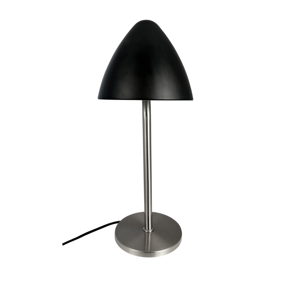 Lampe à poser en Métal, noir et laiton OULU
