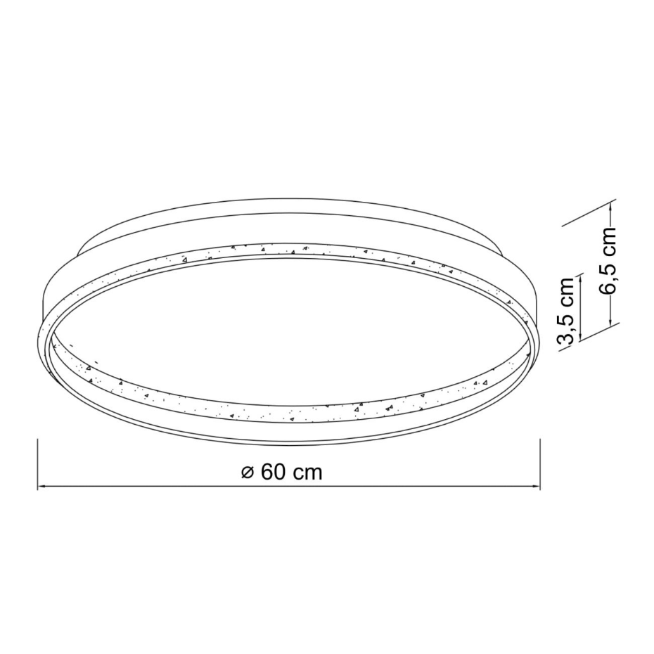 Grand plafonnier LED avec télécommande - SOLÉANE
