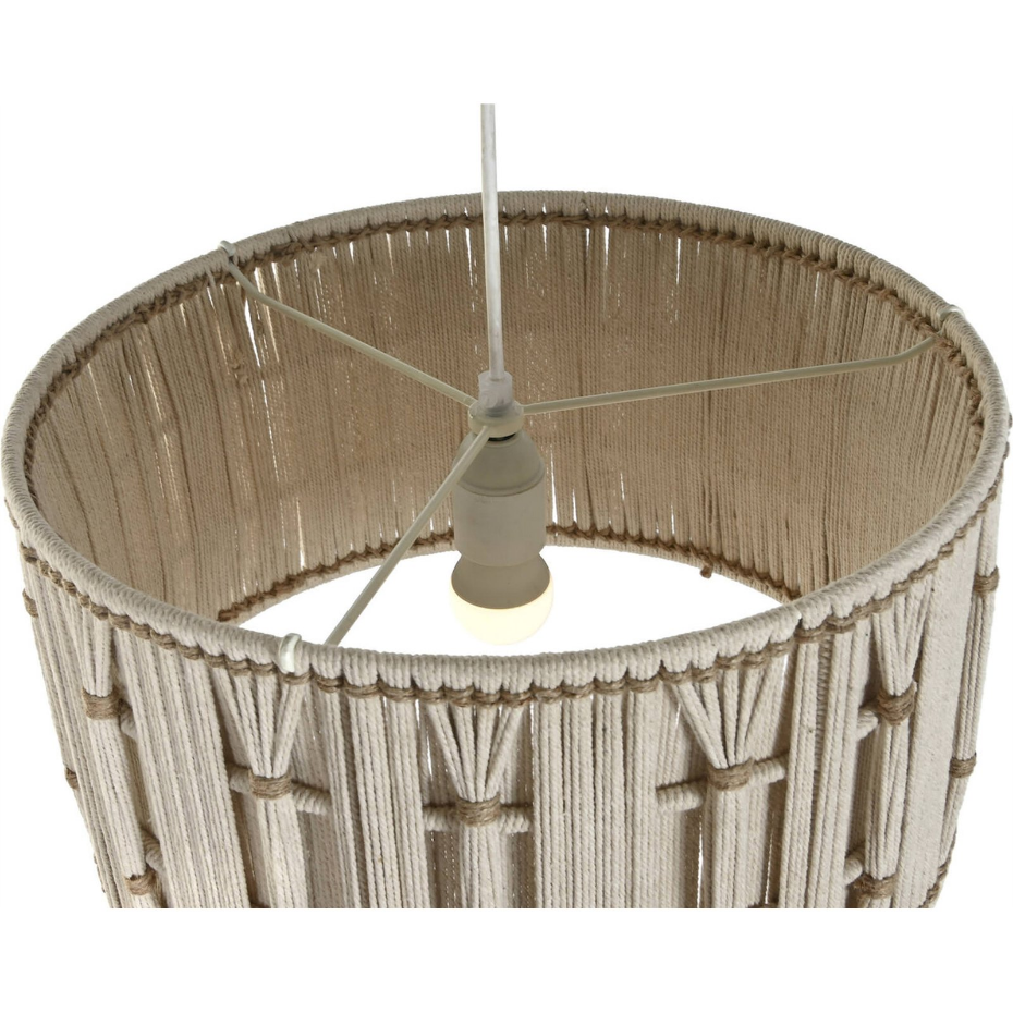Suspension ronde en jute tressé Urban Vila1