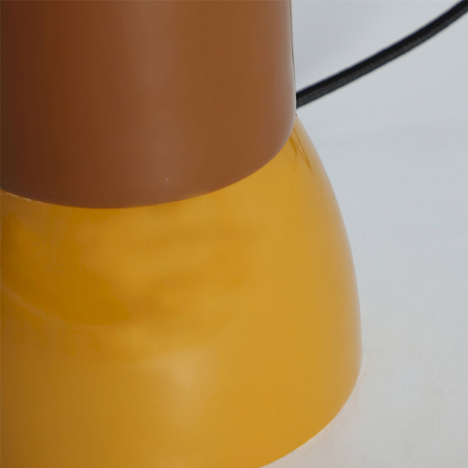 Lampe de table en fer et verre