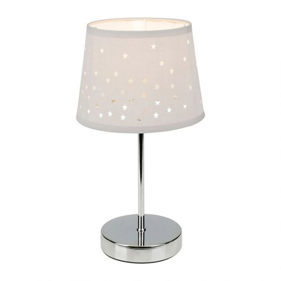 Lampe Métal Abat-jour Ajouré étoile Gris
