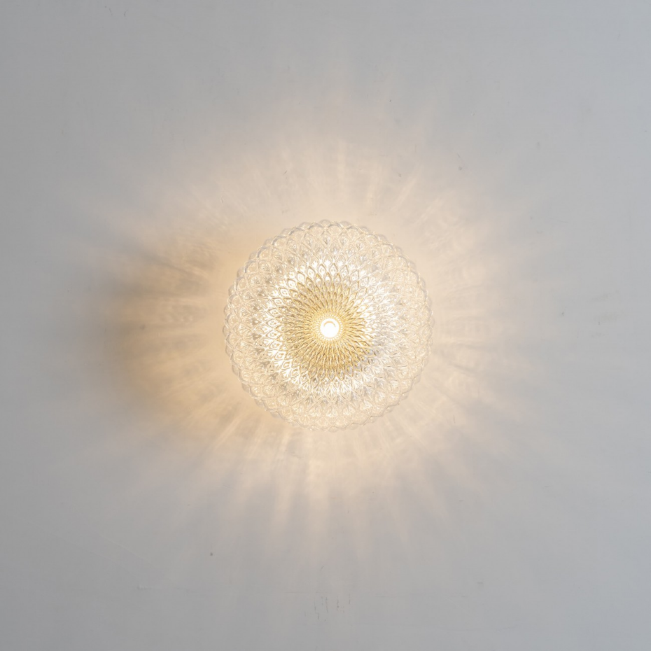 Plafonnier avec abat-jour en verre - ANTHEMIS
