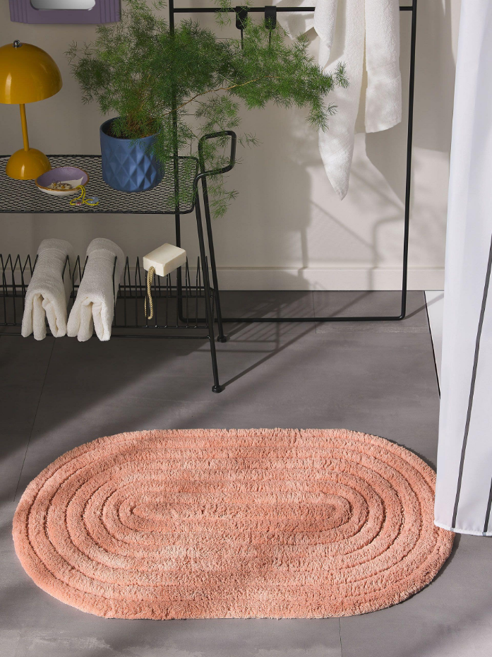 Tapis de bain ovale tufté main NIA