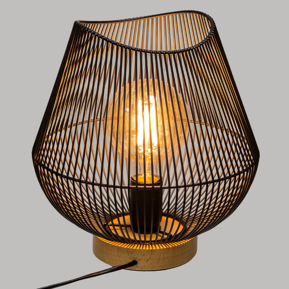 Lampe filaire bois de hêtre JENA