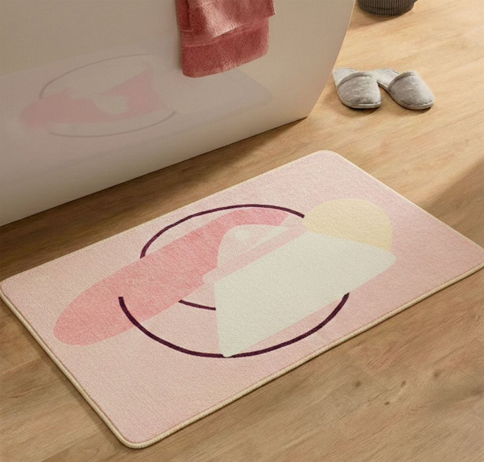 Tapis de bain imprimé doux - Aquata