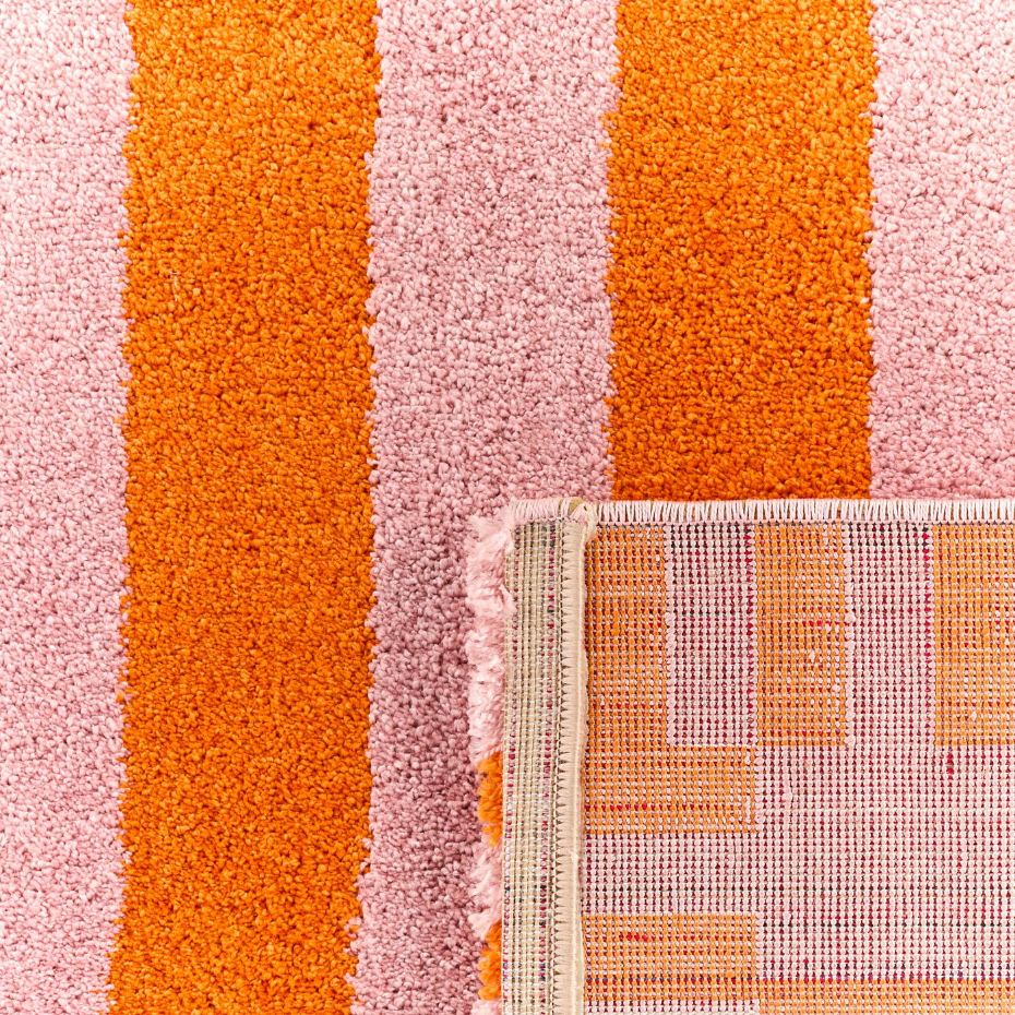 Tapis de salon vintage à rayures GROOVY