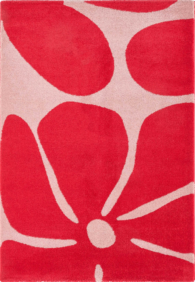 Tapis de  salon vintage à fleurs GROOVY