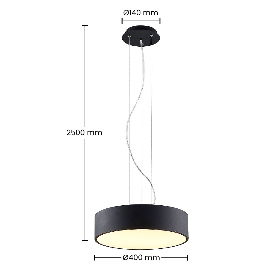 Suspension en métal moderneLED, Noabelle