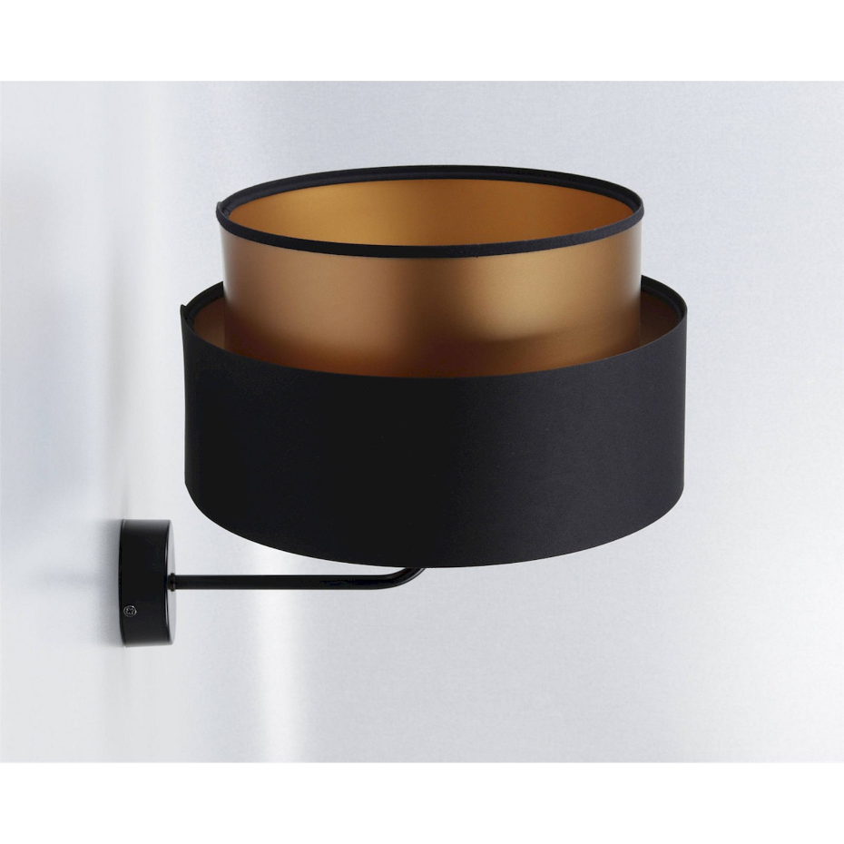 Applique murale ronde en PVC effet cuivre Duo ellegant