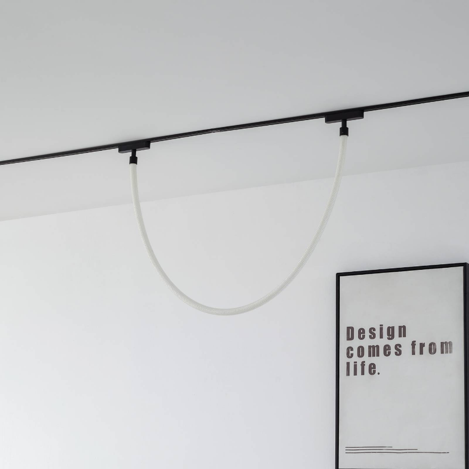 Plafonnier en textile moderneLED, Lumaro 48V