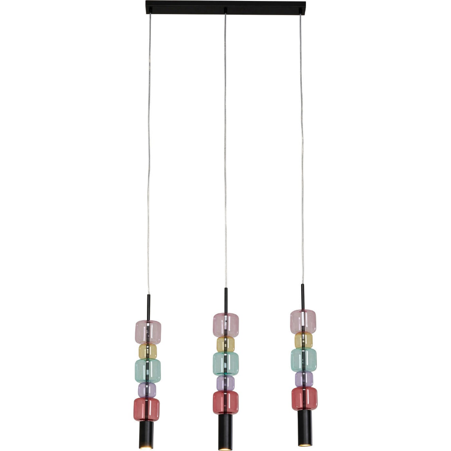 Suspension en verre et acier, CANDY BAR