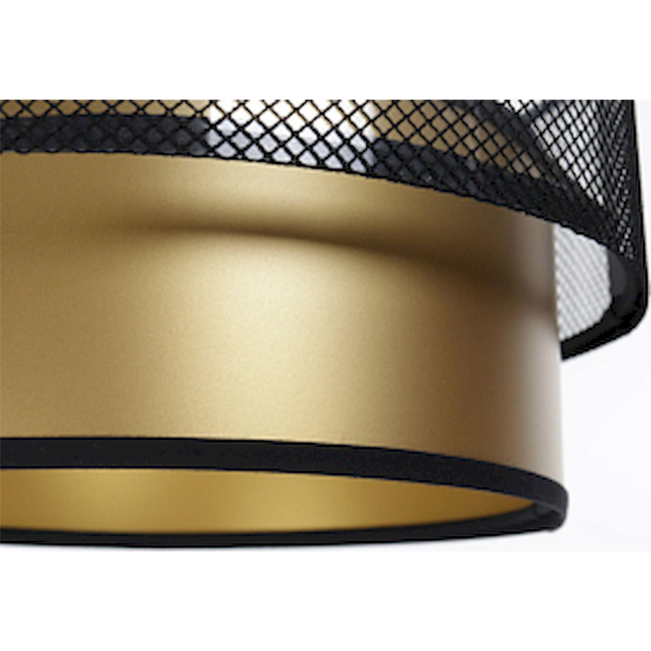 Suspension rectangulaire en PVC effet doré Duo ellegant