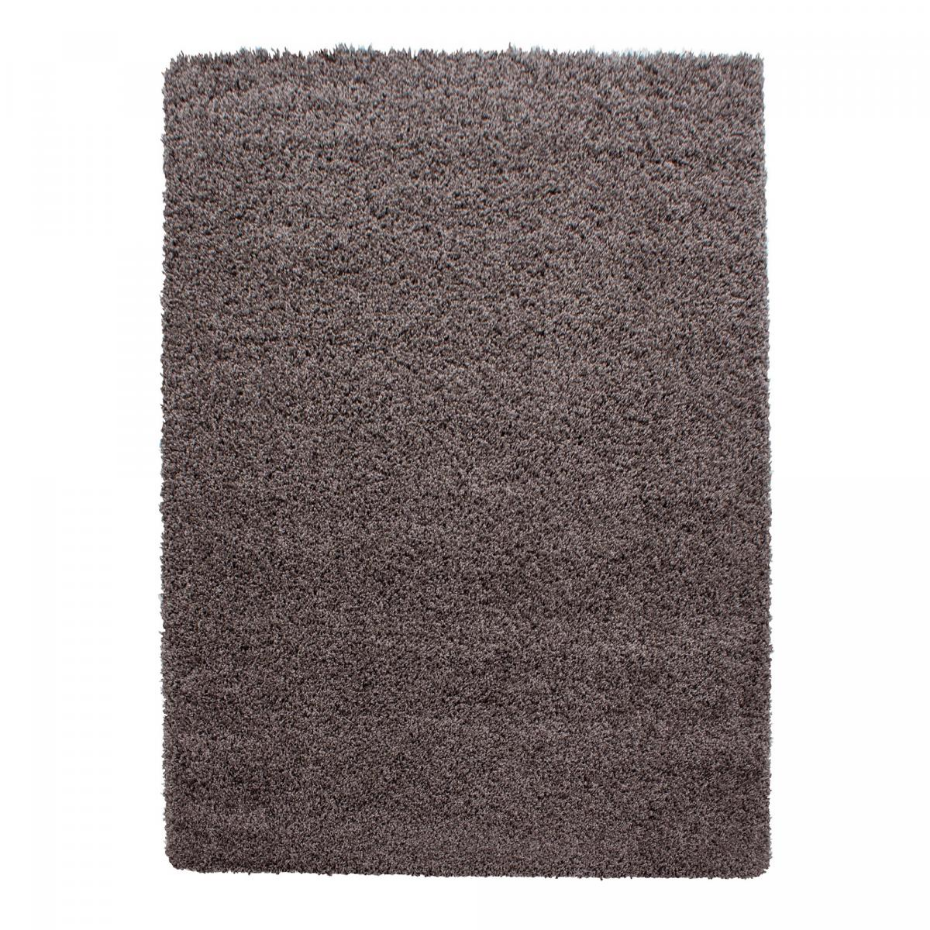 Tapis poils longs shaggy tissé motif uni UNI L