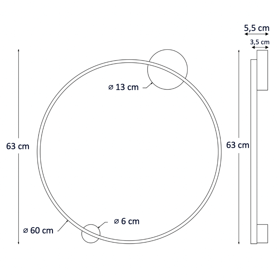 Plafonnier ou grande applique LED - CEIRA