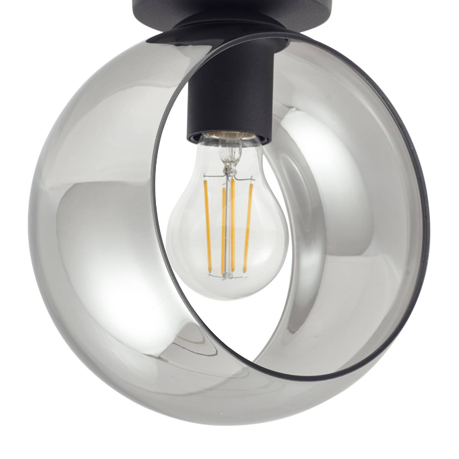 Plafonnier en verre moderne, Roton