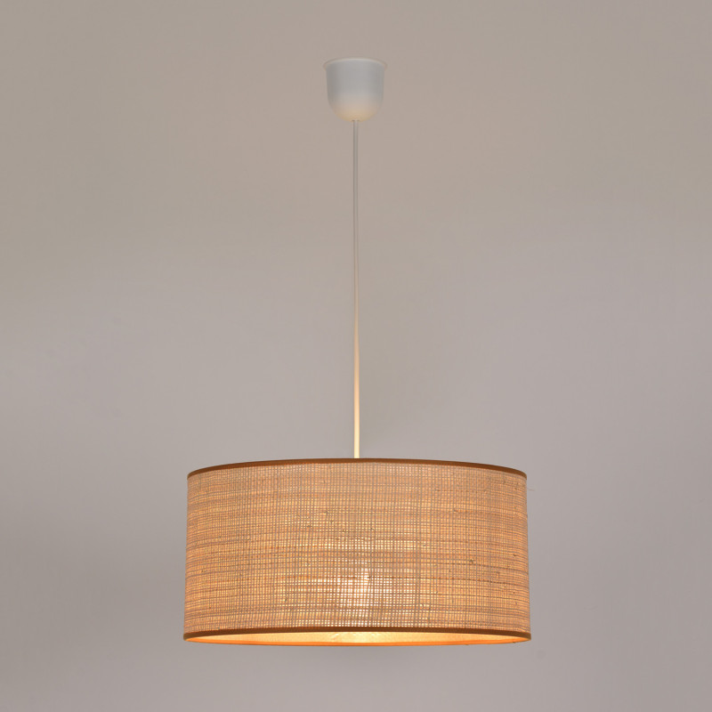 Suspension raphia et caramel Faulin
