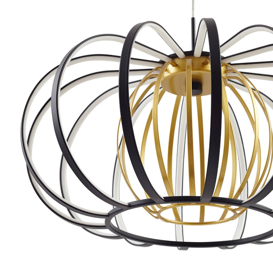 Suspension en métal moderneLED, Birger